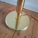 Vintage gold lotus flower floor lamp, Italian design light fixture with 3 lights.