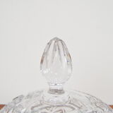 Bohemian cut glass jar 1960s