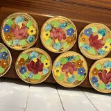 Colorful tea set from Vallauris