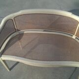 Banquette en corbeille de style Louis XVI en cannage