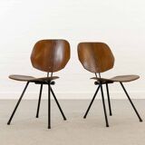 PAIR FOLDING-CHAIRS S88 BY OSVALDO BORSANI FOR TECNO