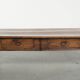 Antique walnut 18th-century Southern European coffee table with two drawers