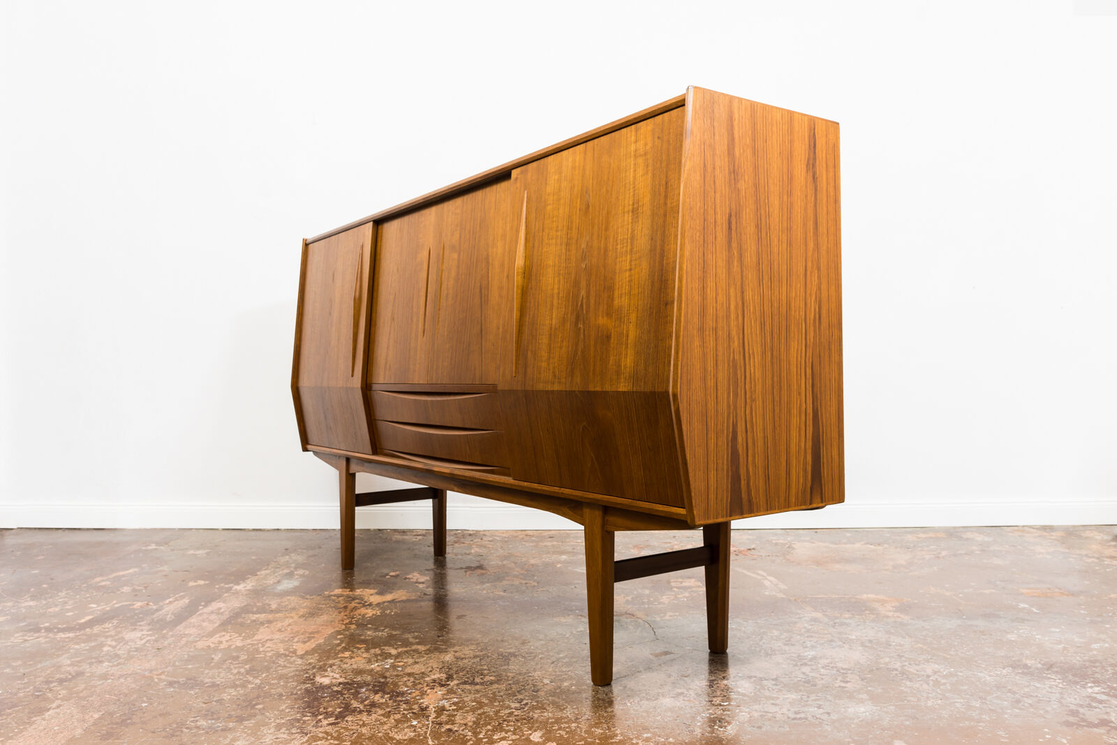Danish Teak Highboard, 1960s
