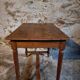 Antique French oak table, writing table from the early 19th century.