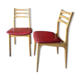 Set of 2 Scandinavian vintage chairs
