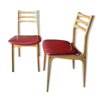 Set of 2 Scandinavian vintage chairs