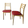 Lot de 2 chaises vintage scandinave