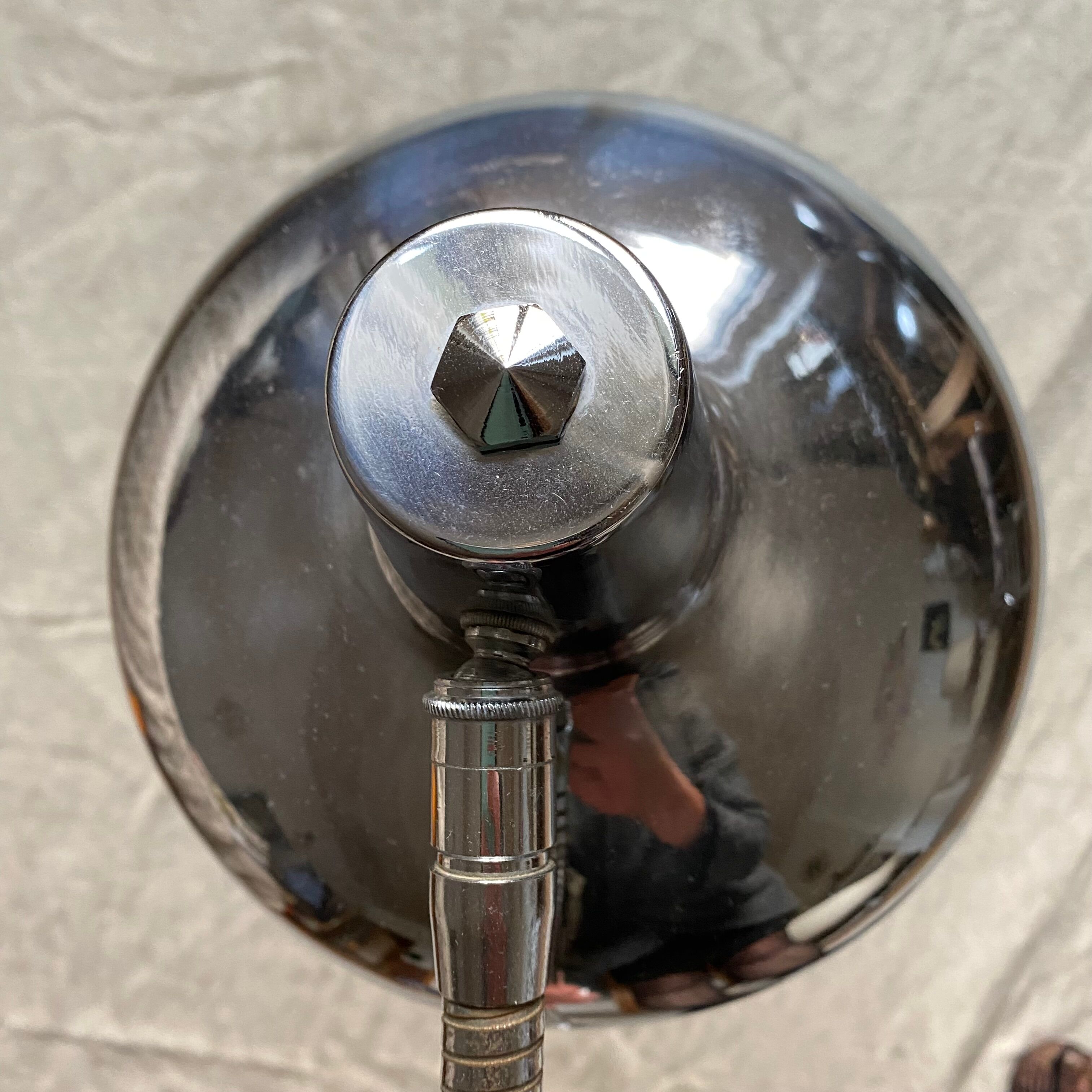 Lampe de bureau chromée années 50