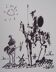 Lithographie signée de Pablo Picasso : Don Quichotte