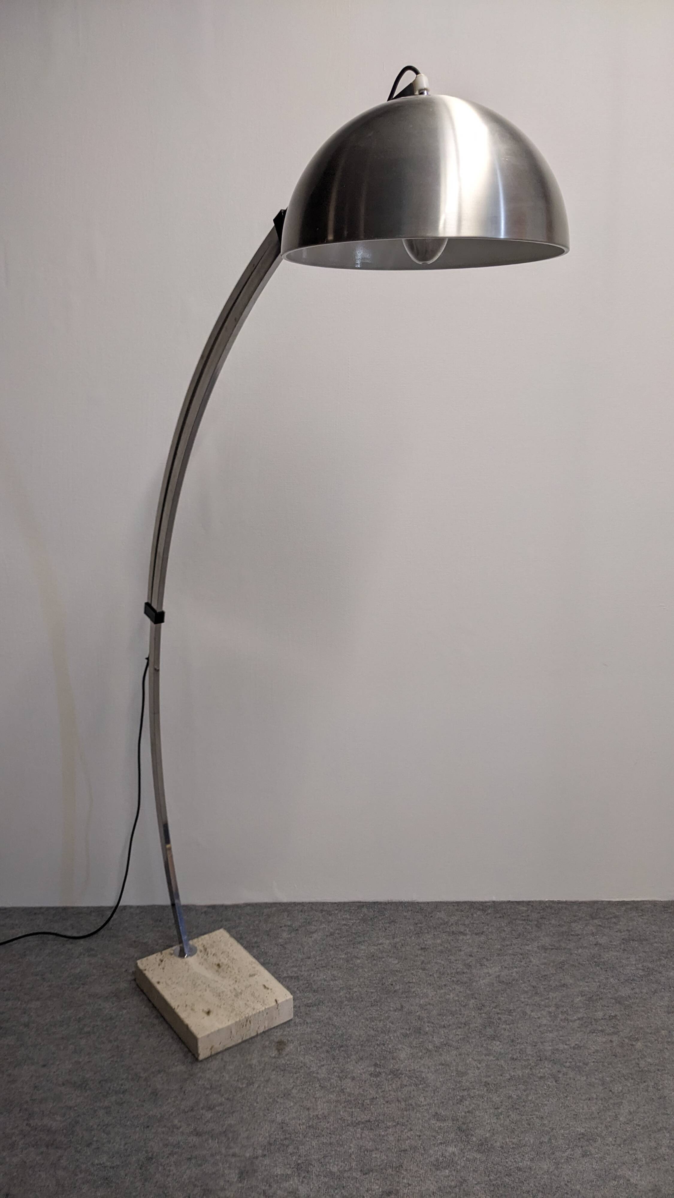 Italian Space Age Arc Floor Lamp, 60s-70s