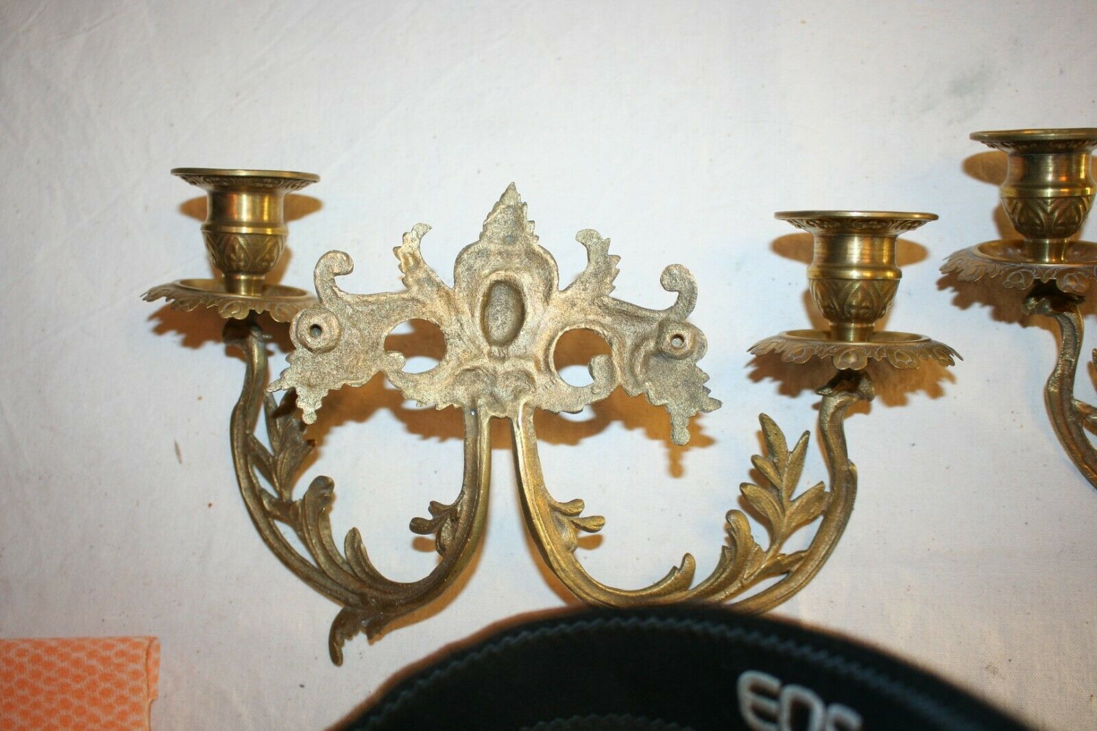 Pair of bronze candlesticks