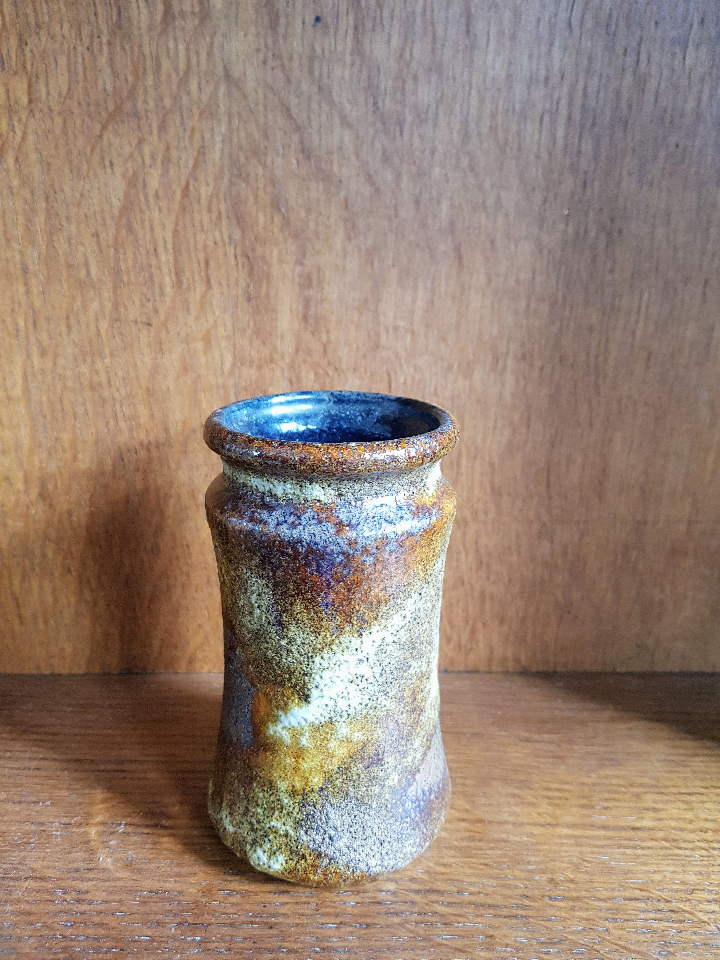 Vintage Set of Four West German Ceramic Vases - Fat Lava - Scheurich - 1960s