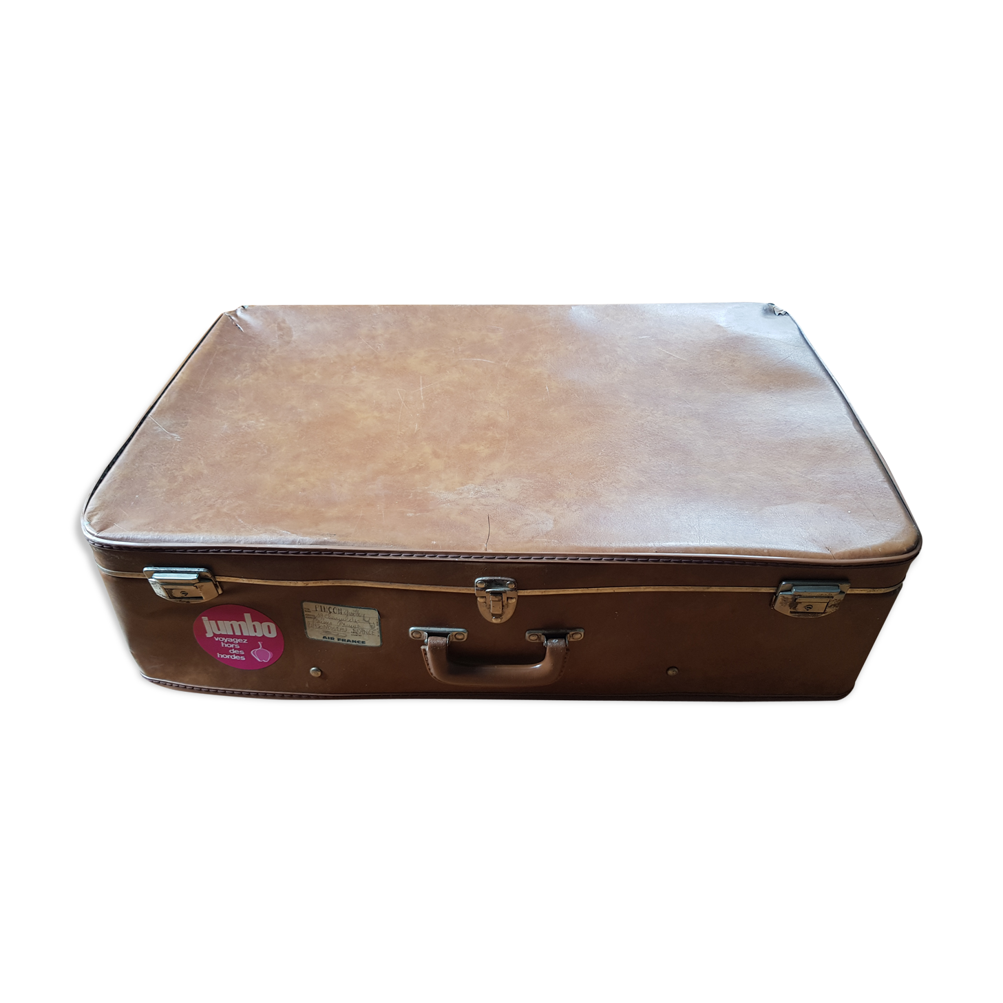 Vintage brown suitcase