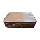 Valise vintage marron clair