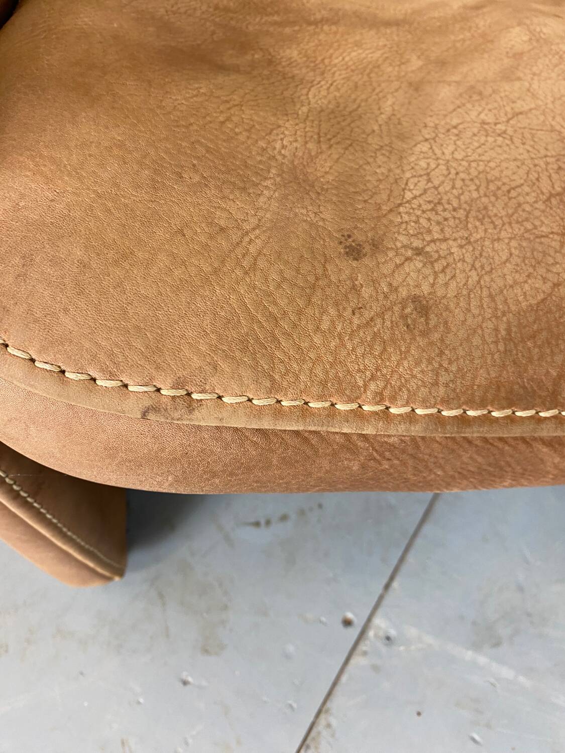 Fauteuil Modèle DS50 Mid-Century Brutaliste Moderniste en Cuir de de Sede, 1960s