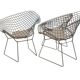 Chaise Diamond en rilsan gris (rare) par Harry Bertoia pour Knoll
