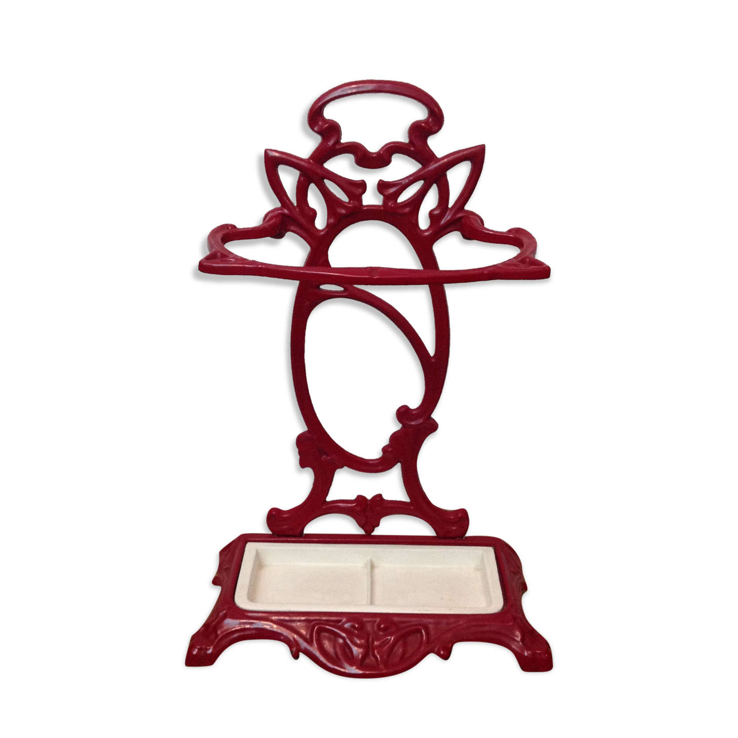 Castirone umbrella holder in enamelled cast iron