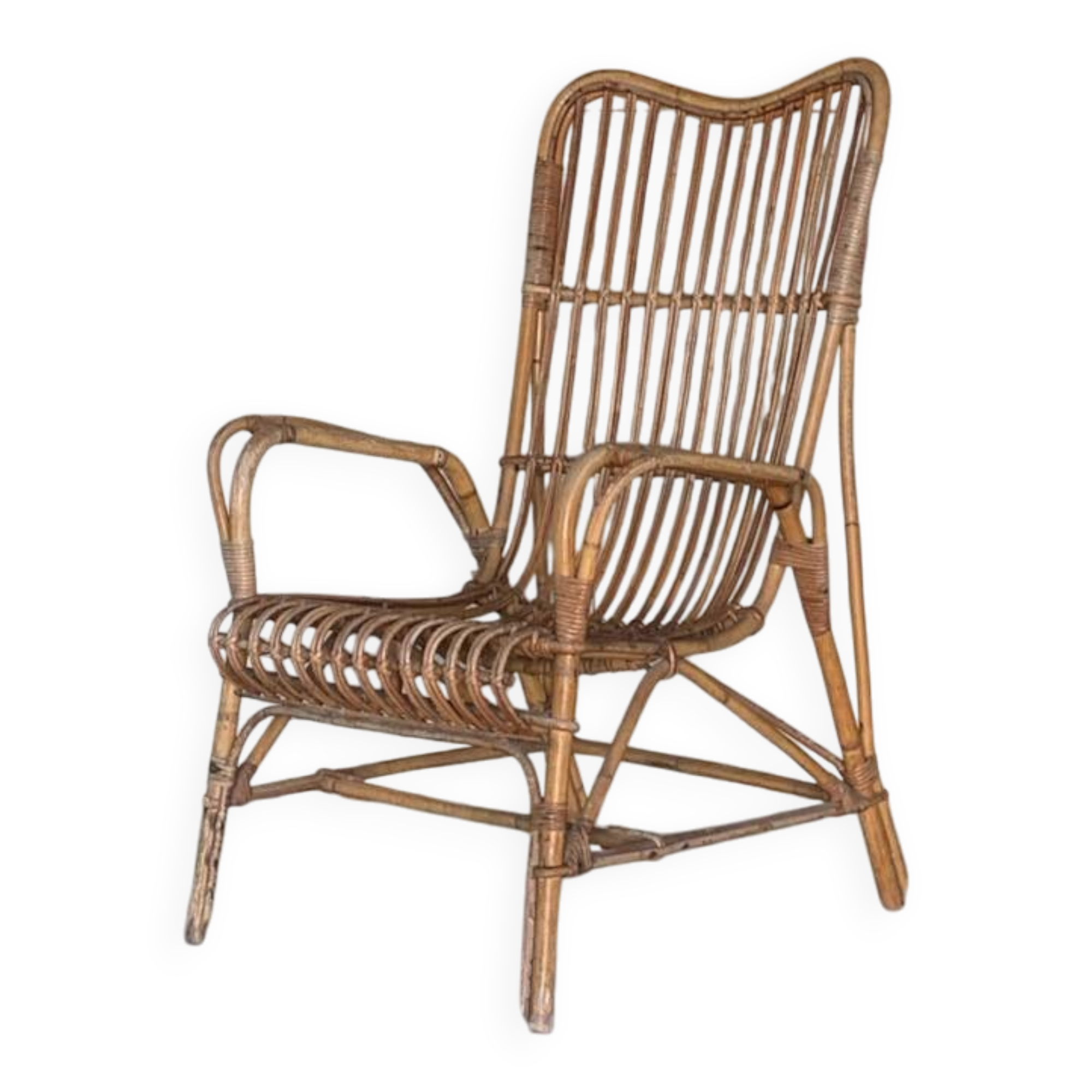 Rattan armchair