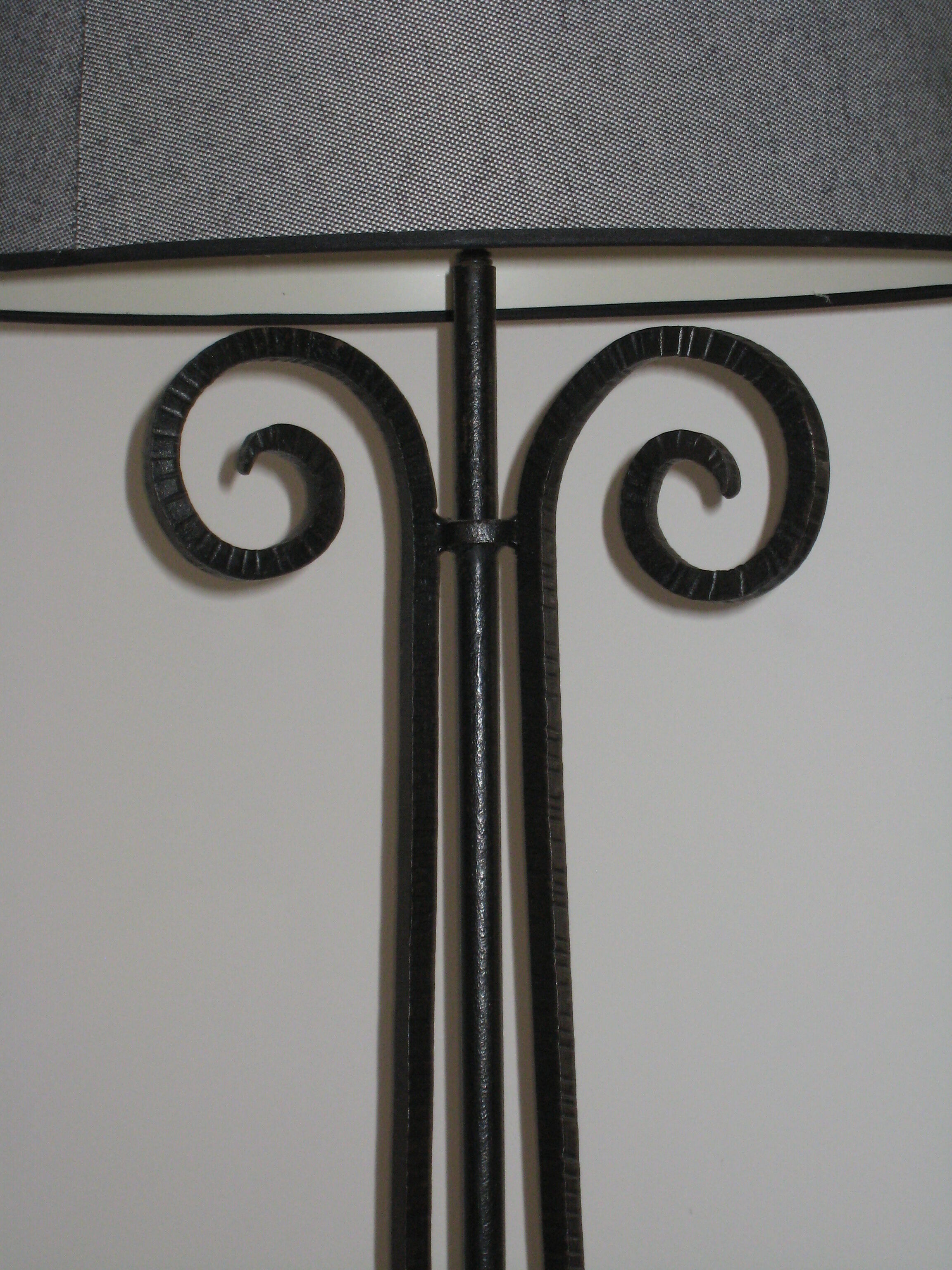 Wrought iron lamp art deco era
