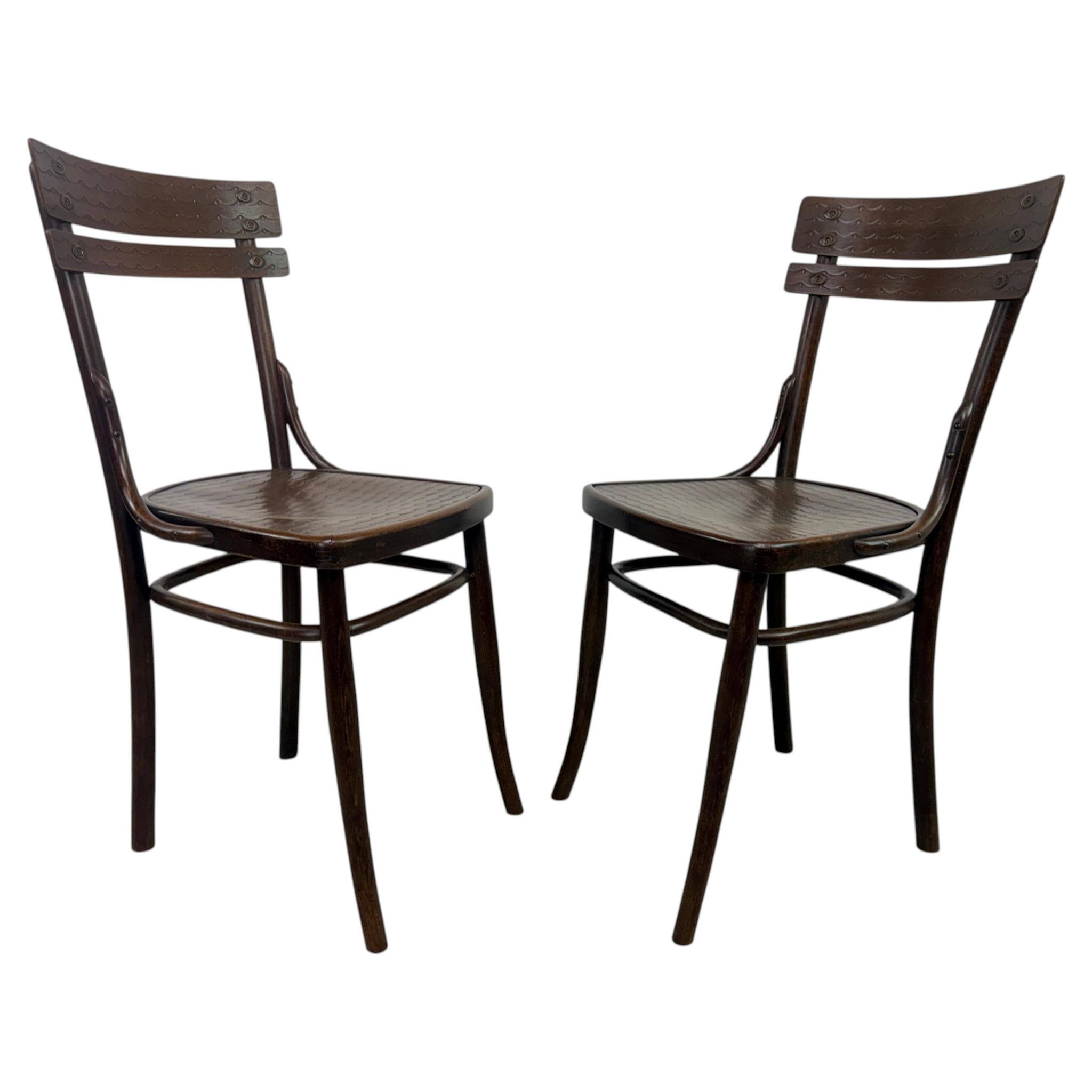 Ensemble de 2 chaises de salle à manger par J&J Kohn