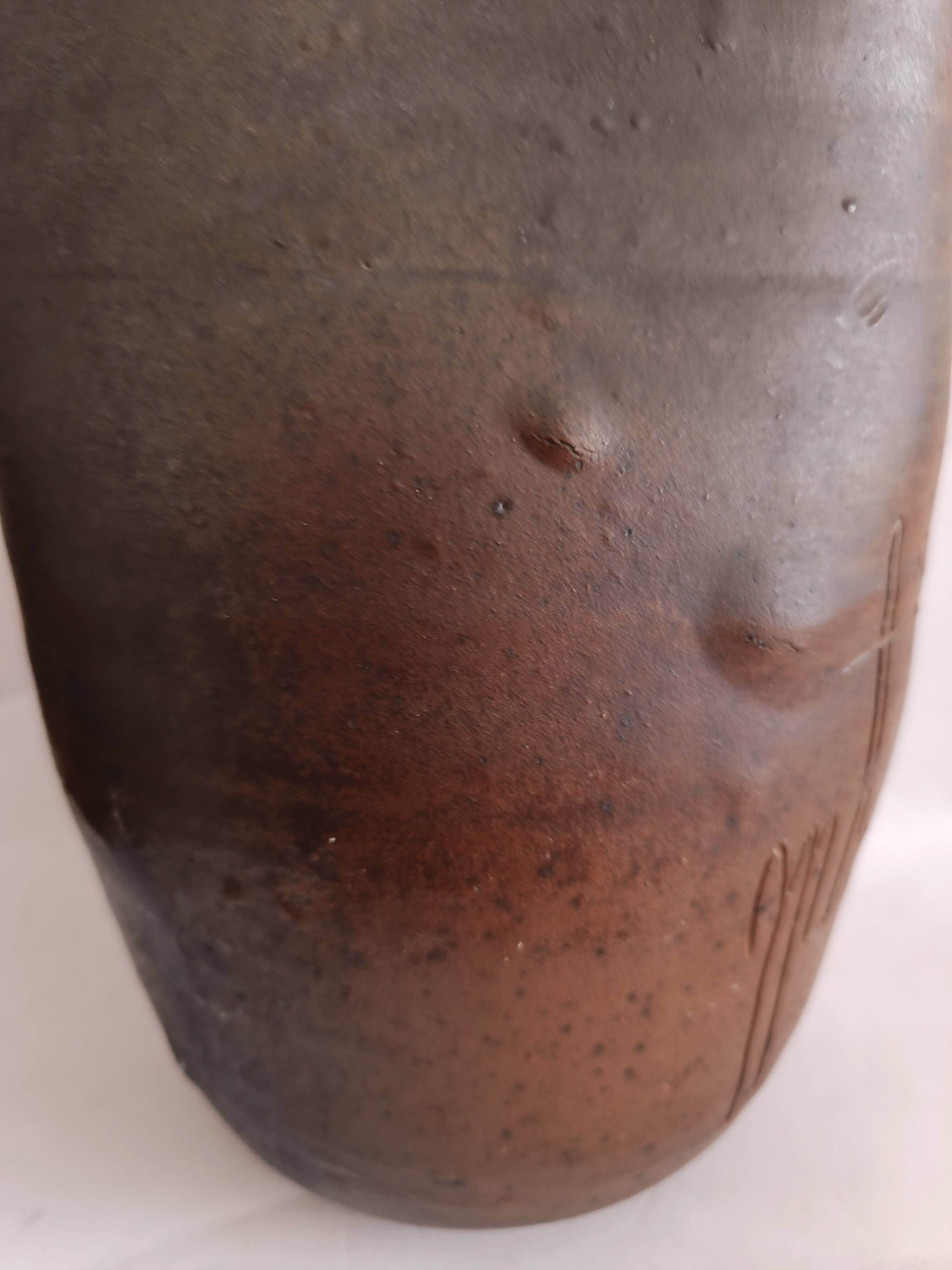 Vase chouette en grès Georges Martin