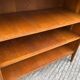 Vintage oak bookcase with compass base