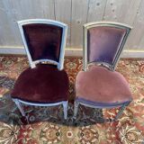 Set of 8 Louis XVI style chairs, Trapeze model