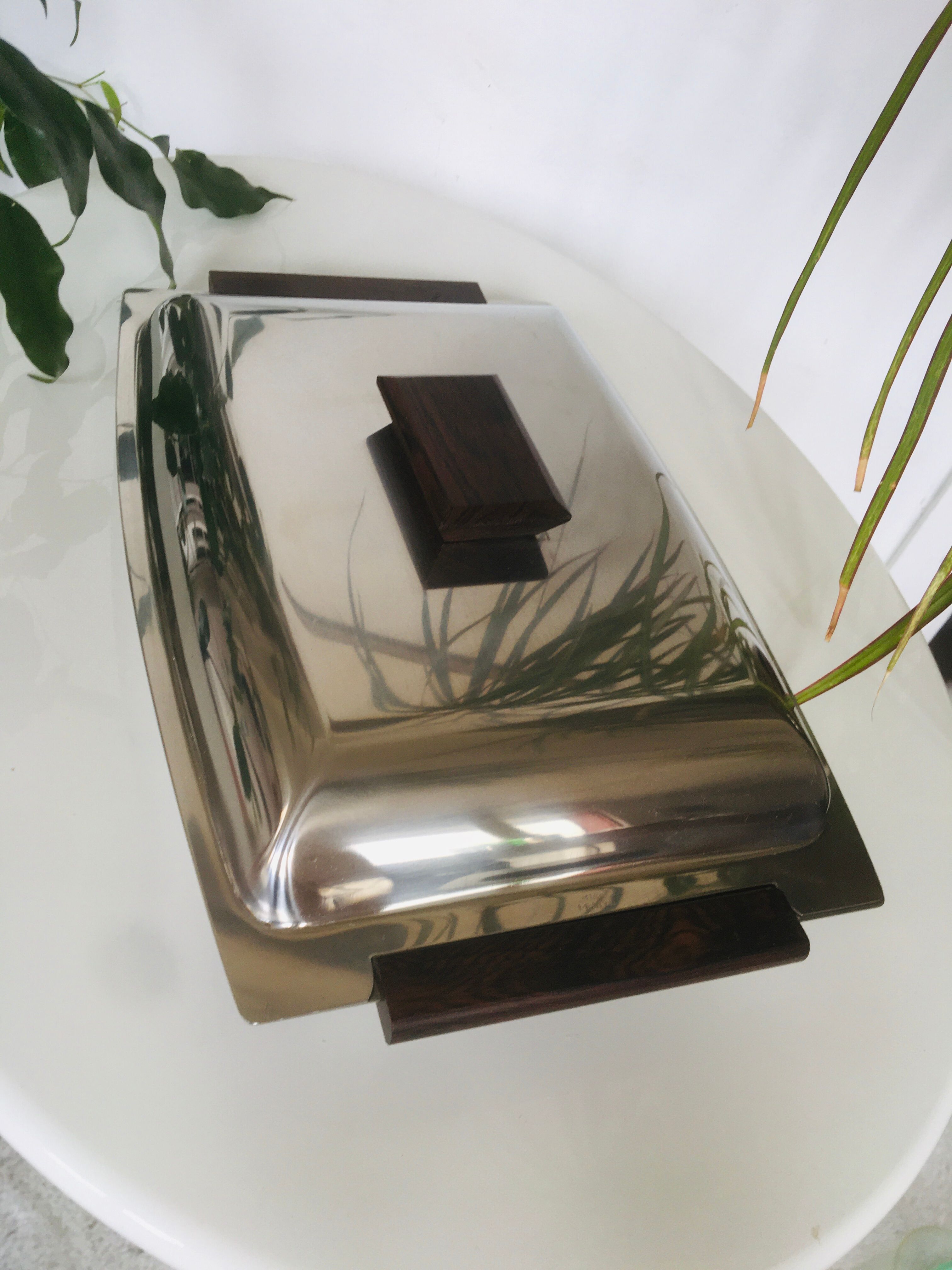 Lundtofte Denmark service set in stainless steel and rosewood