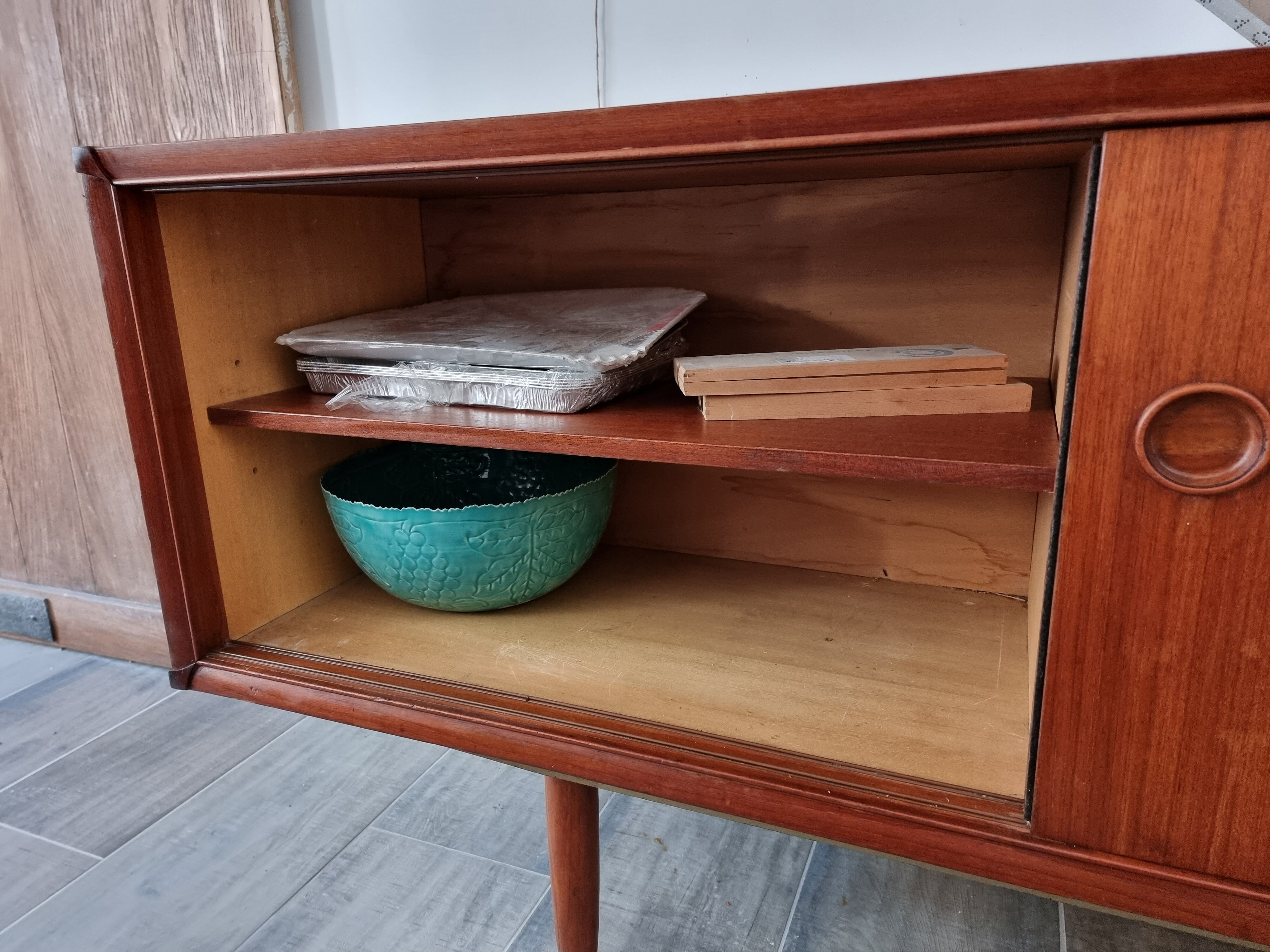 Vintage teak row 60 year