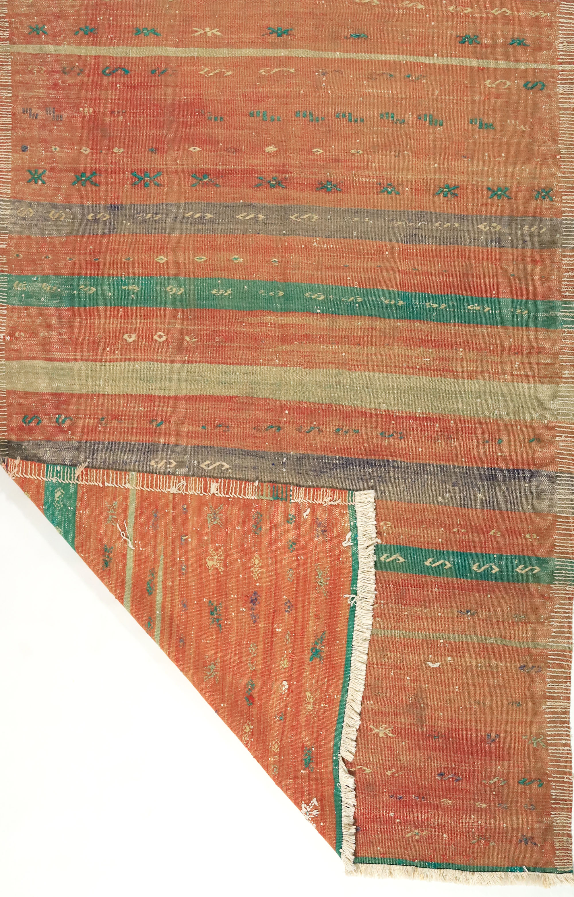 Anatolian handmade kilim rug 262 cm x 152 cm
