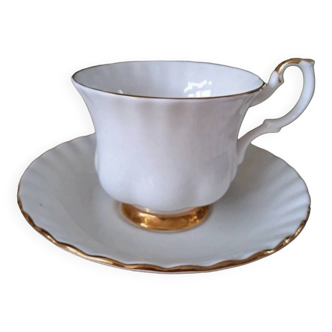 Tasse & soucoupe Royal Albert “Val d’or“