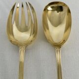 Emile puiforcat - solid silver and vermeil salad cutlery