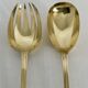 Emile puiforcat - solid silver and vermeil salad cutlery