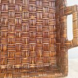 Woven rattan tray