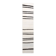 Long Tapis Couloir Off White à Rayures Noires, 74x351 Cm
