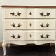 Creme white chest of drawers