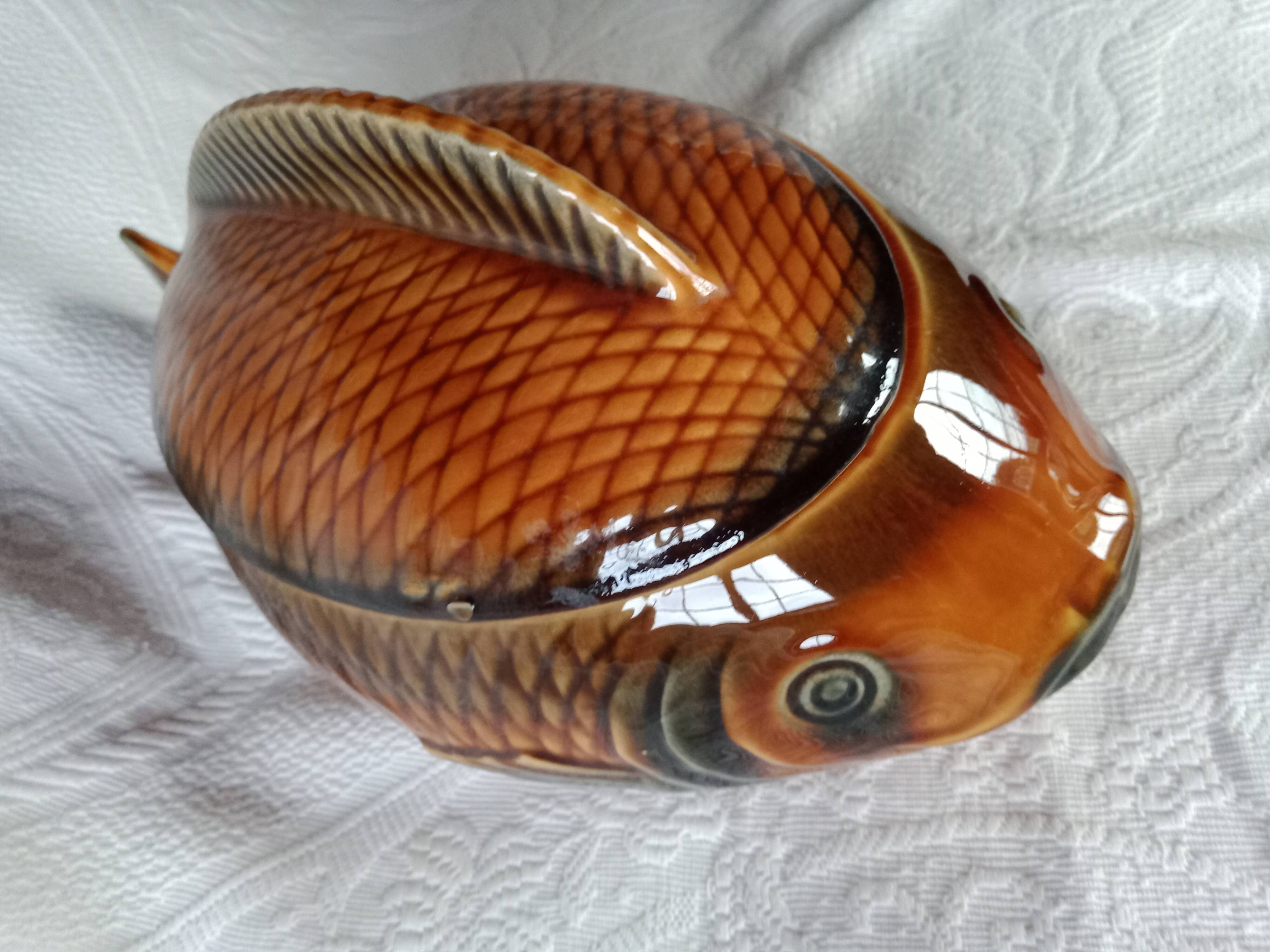 Sarreguemines france vintage fish bouillabaisse soup tureen