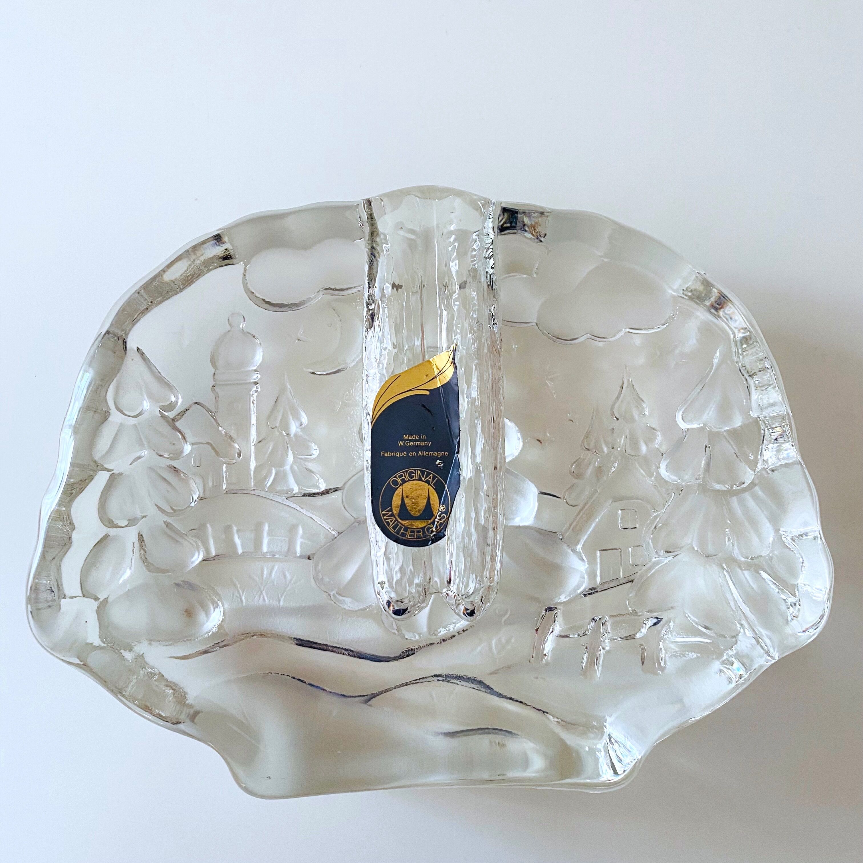 Mid Century Glass Solifleur Vase, Walther Glass