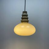 Grey glass pendant lamp by Peill & Putzler 1960