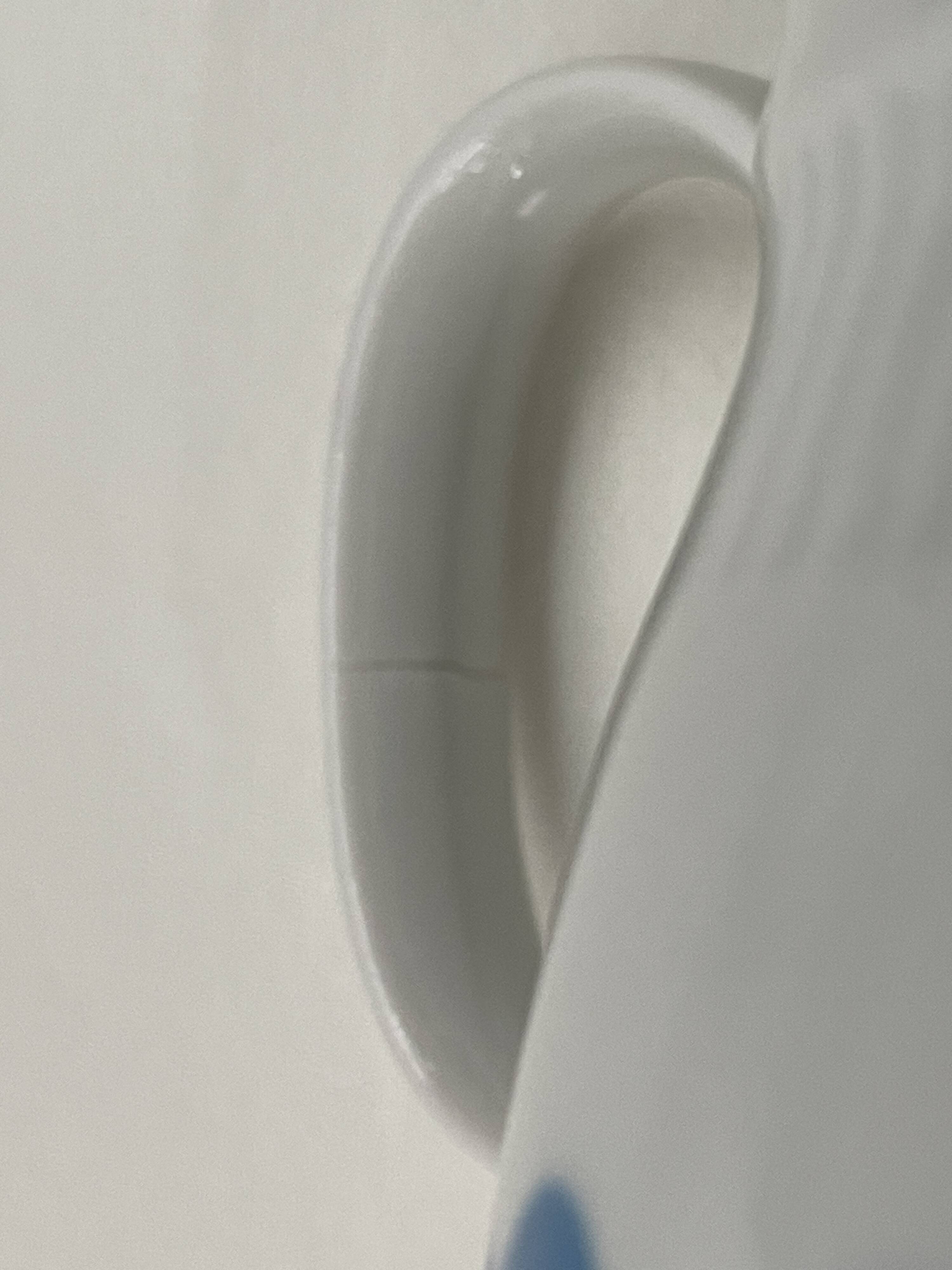 Service of 11 Coffee Cups and Saucers - 70s Design - White and Blue Porcelain