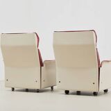 Dieter Rams Pair of Lounge Chairs + Ottoman 620 Series for Vitsoe 1962
