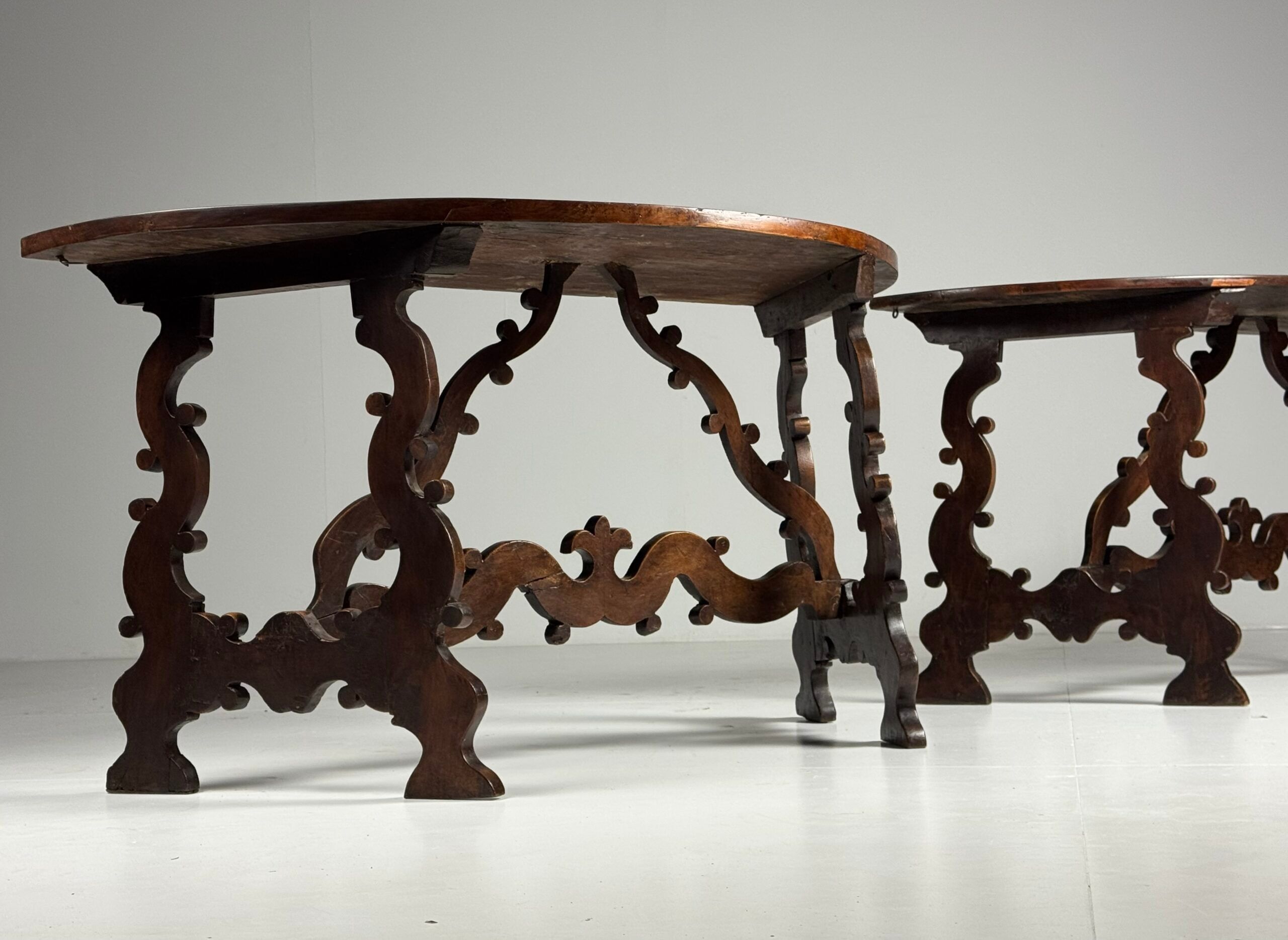Italian demi-lune tables (2)
