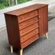 Commode buffet scandinave en acajou des années 50