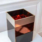 Vintage style basket Christian Dior Home, tortoiseshell acrylic