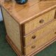 Vintage Enfilade Commode Maugrion Rattan - Roche Bobois