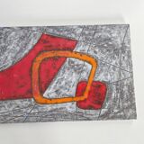 SET OF 2 VINTAGE PANELS FORMING A MURAL 1960 CLOUTIER BROTHERS ROBERT & JEAN 60S