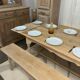 Table de ferme en chêne massif avec rallonges