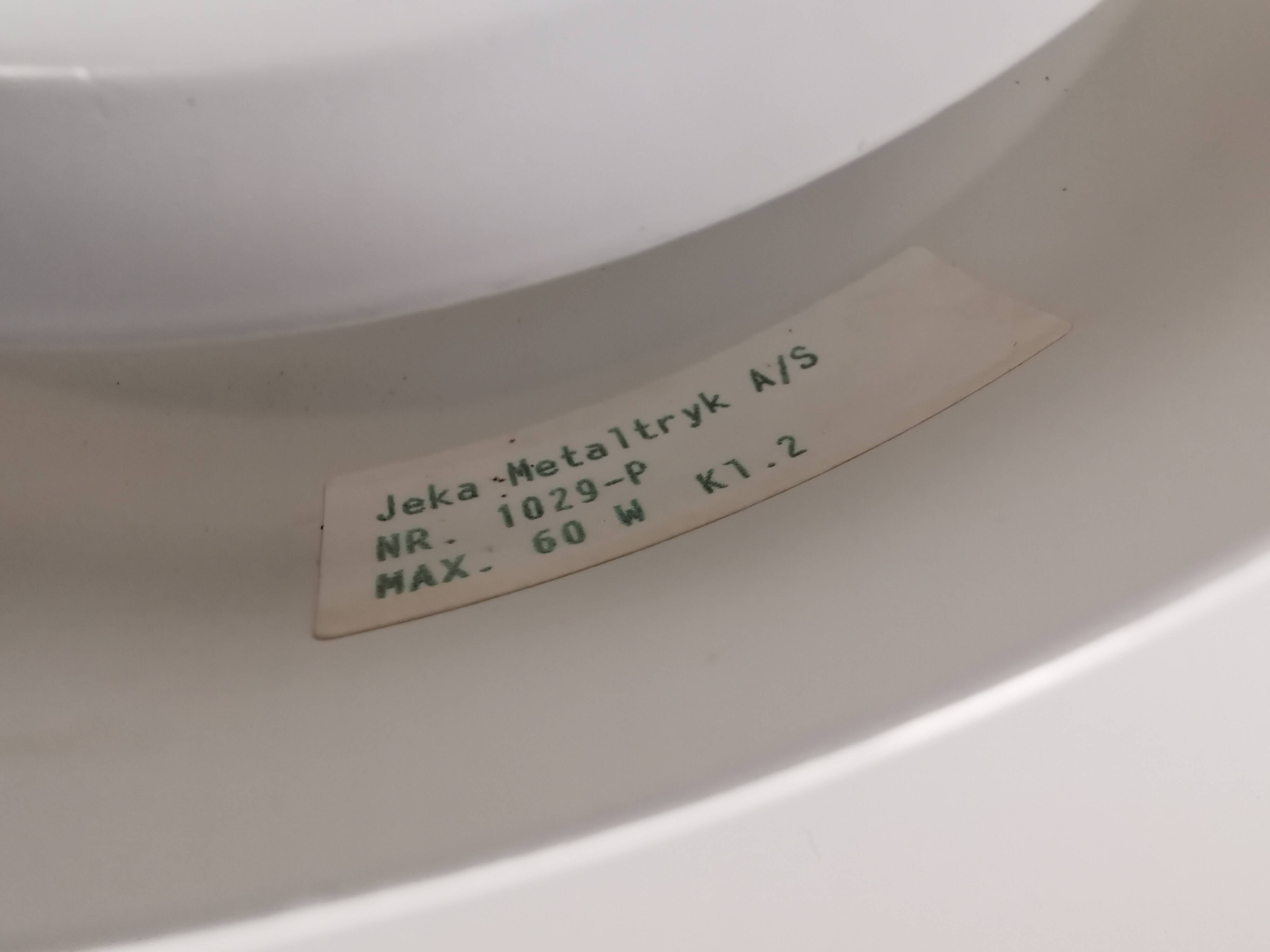 Danish hanging lamp from the 1980s, manufactured by Jeka, model 1029-P.