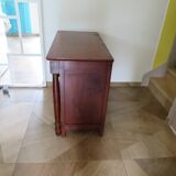 4-drawer chest of drawers - empire style - with detached columns - mahogany-bronze stain