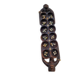 Large vintage Awale Oware game hand carved wood Nigeria 1980s